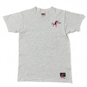 Vintage 90s Grey Muhammad Ali Embroidered Boxing Legend T-shirt Medium 18x26
